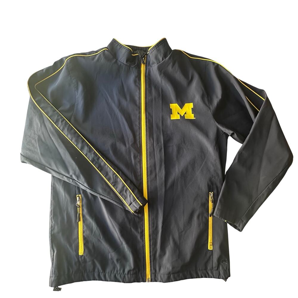 Colosseum Men's University of Michigan Medium Sports Jacket Yellow Stripe